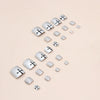 12 Sizes-24 Pcs Press On Nails F064
