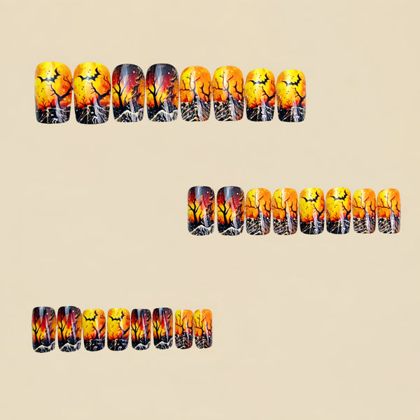12 Sizes-24 Pcs Press On Nails Y906
