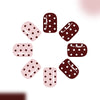 12 Sizes-24 Pcs Press On Nails C1344