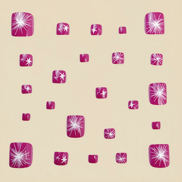 12 Sizes-24 Pcs Press On Nails Y597