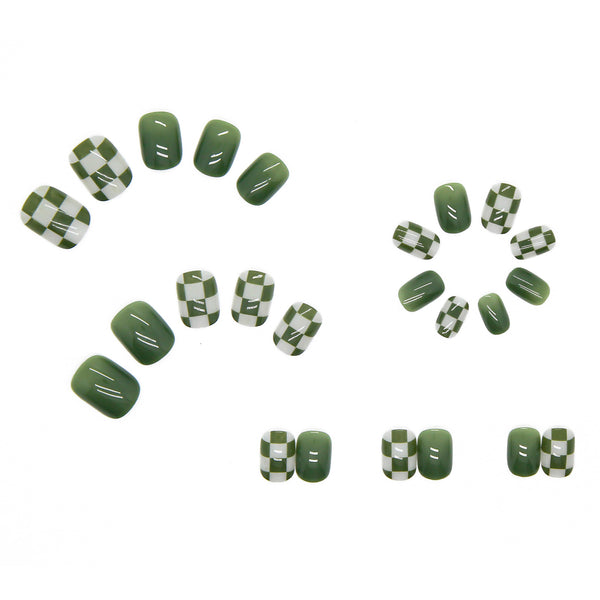 12 Sizes-24 Pcs Press On Nails R271