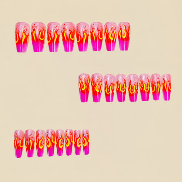 12 Sizes-24 Pcs Press On Nails Y937