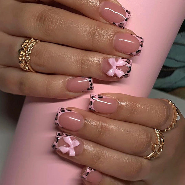12 Sizes-24 Pcs Press On Nails C789