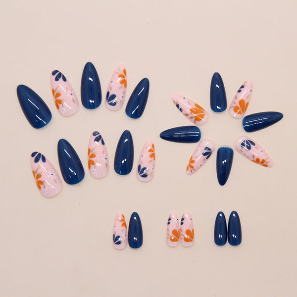 12 Sizes-24 Pcs Press On Nails W1855