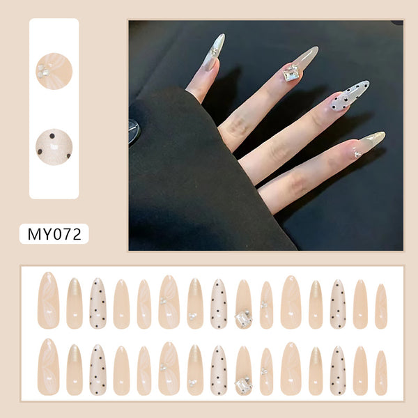 12 Sizes-24 Pcs Press On Nails MY072