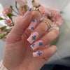 12 Sizes-24 Pcs Press On Nails W786