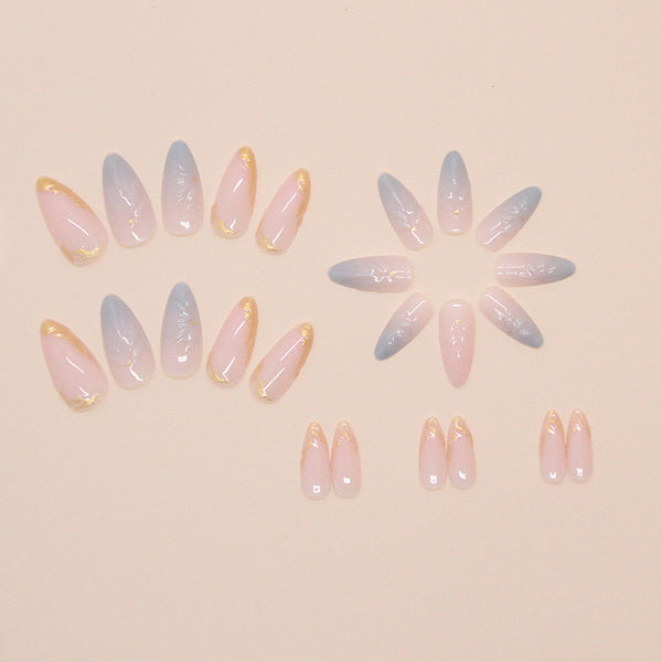 12 Sizes-24 Pcs Press On Nails W1695