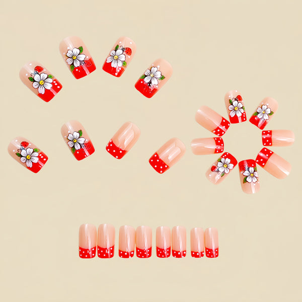 12 Sizes-24 Pcs Press On Nails Y1976