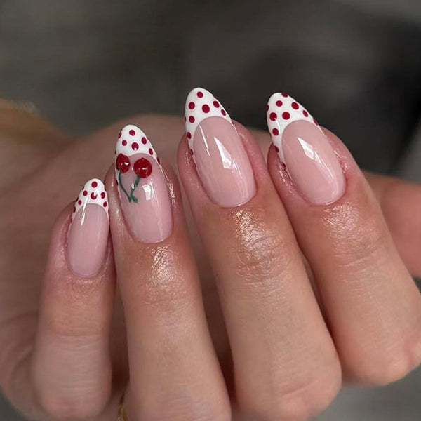 12 Sizes-24 Pcs Press On Nails C1386