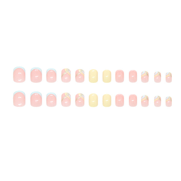 12 Sizes-24 Pcs Press On Nails W1952