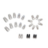 12 Sizes-24 Pcs Press On Nails R647