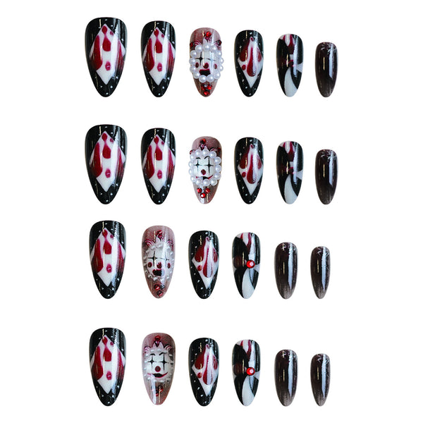 12 Sizes-24 Pcs Press On Nails Z-28