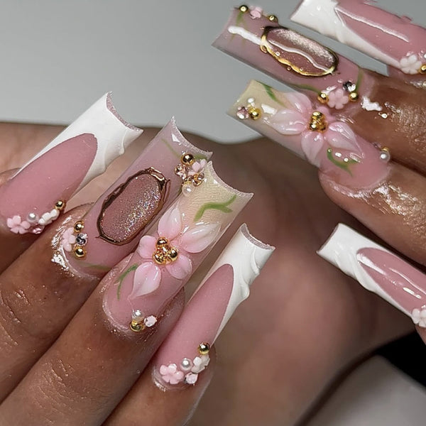 12 Sizes-24 Pcs Press On Nails JP4338