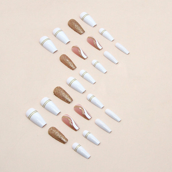 12 Sizes-24 Pcs Press On Nails W589
