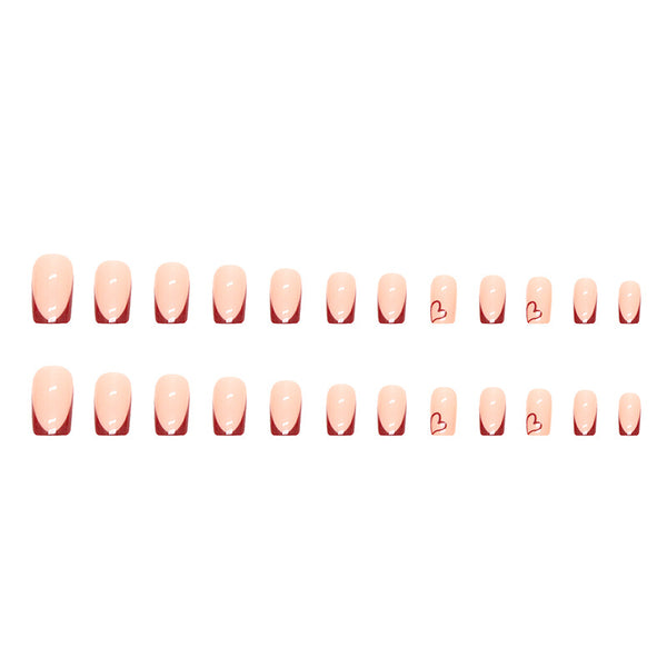 12 Sizes-24 Pcs Press On Nails W474