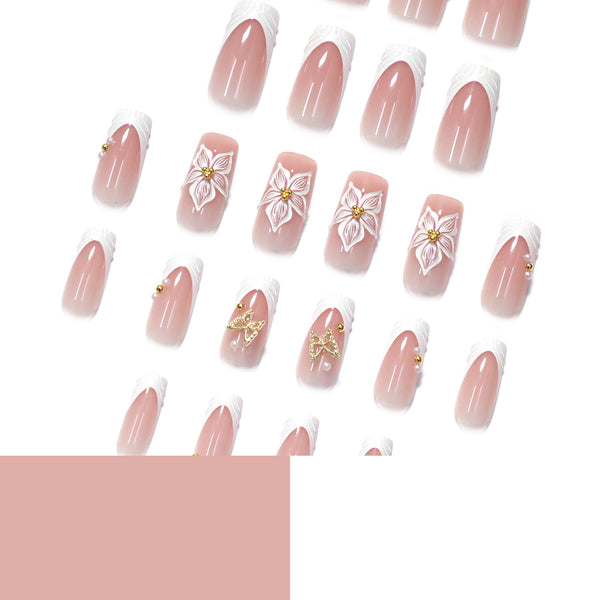 12 Sizes-24 Pcs Press On Nails JP4306