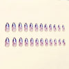 12 Sizes-24 Pcs Press On Nails Y042
