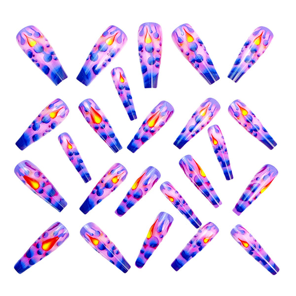 12 Sizes-24 Pcs Press On Nails Y945