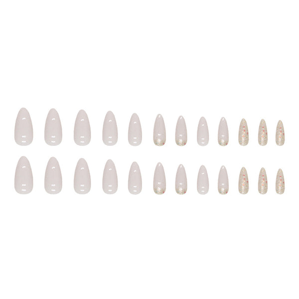 12 Sizes-24 Pcs Press On Nails W1076