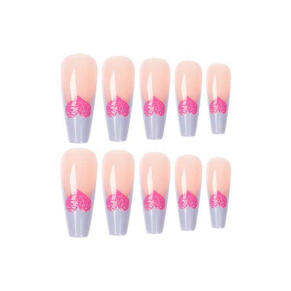 12 Sizes-24 Pcs Press On Nails JP1602
