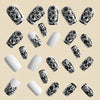12 Sizes-24 Pcs Press On Nails Y1171
