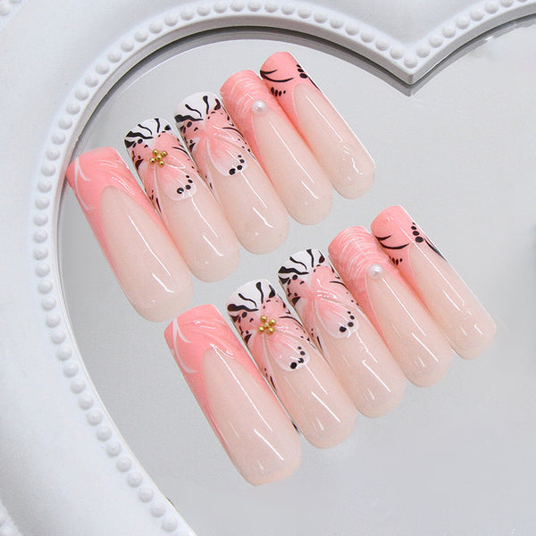 12 Sizes-24 Pcs Press On Nails Z1069
