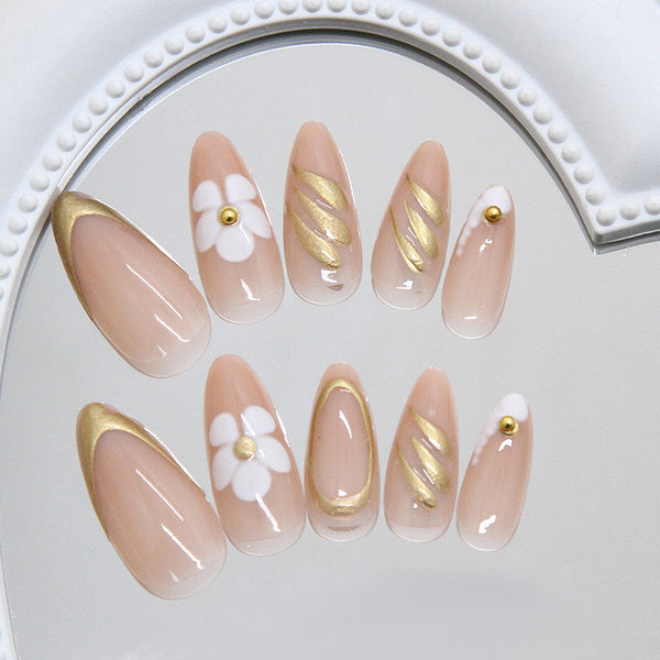 12 Sizes-24 Pcs Press On Nails Z1111