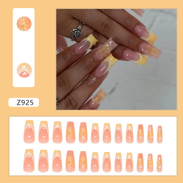 12 Sizes-24 Pcs Press On Nails Z925