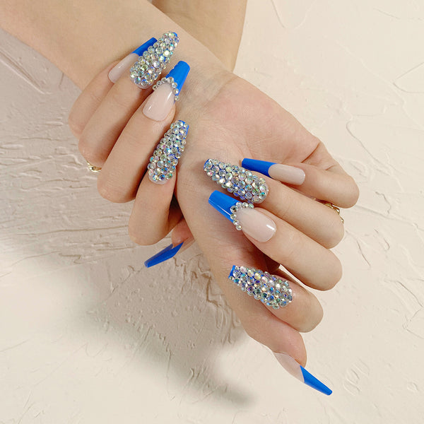 12 Sizes-24 Pcs Press On Nails JP2491