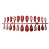 12 Sizes-24 Pcs Press On Nails 1XB1-13638