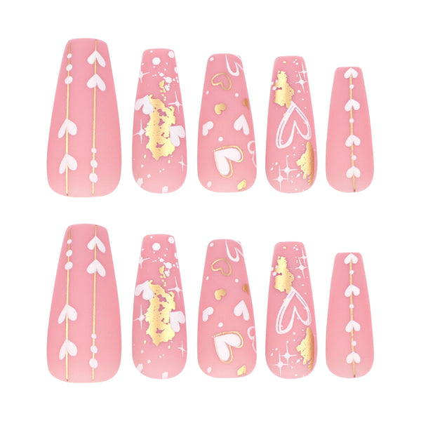 12 Sizes-24 Pcs Press On Nails JP3286