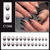 12 Sizes-24 Pcs Press On Nails C1366
