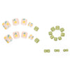 12 Sizes-24 Pcs Press On Nails F034