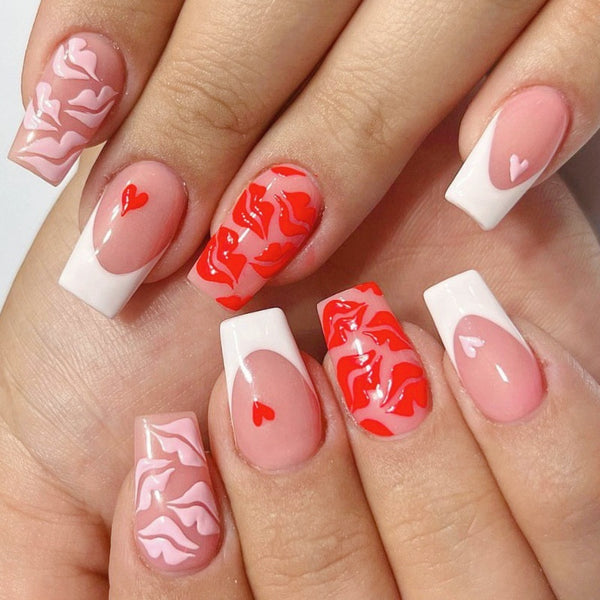 12 Sizes-24 Pcs Press On Nails Y487