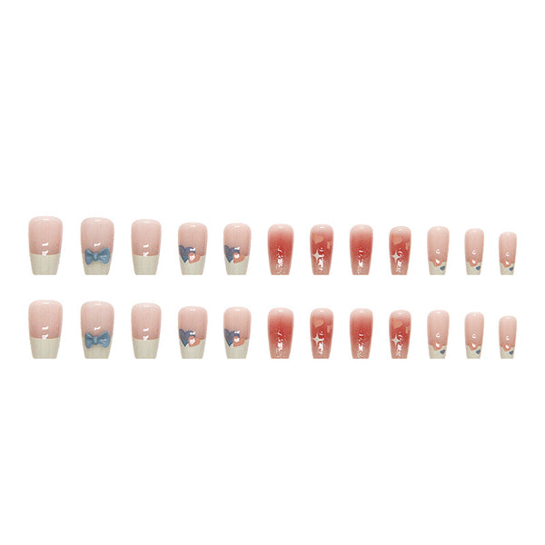 12 Sizes-24 Pcs Press On Nails Z604