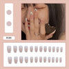 12 Sizes-24 Pcs Press On Nails R161