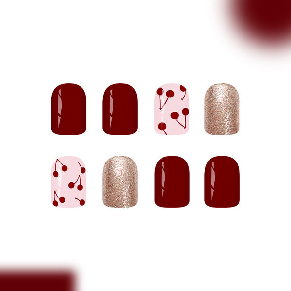 12 Sizes-24 Pcs Press On Nails C1424