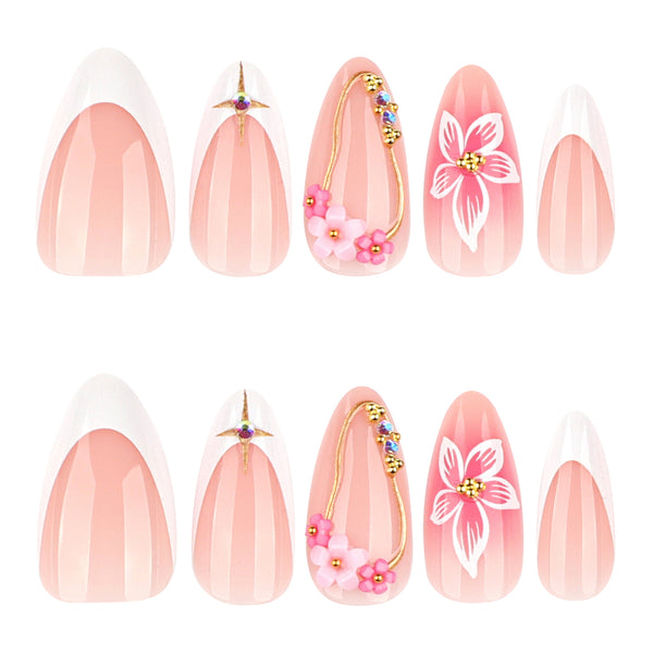 12 Sizes-24 Pcs Press On Nails JP4266