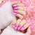 Glossy Medium Pink Press on Nails