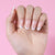 French Glossy Medium Pink Press on Nails