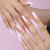 French Glossy Long Ombre Pink Press on Nails