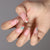 Almond French Glossy Medium Pink Press on Nails