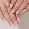 Almond Glossy Medium Pink Press on Nails