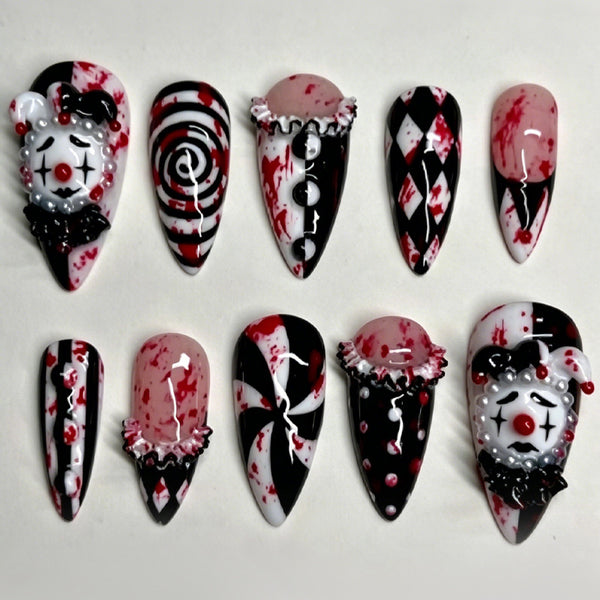 12 Sizes-24 Pcs Press On Nails NBL-JX-224