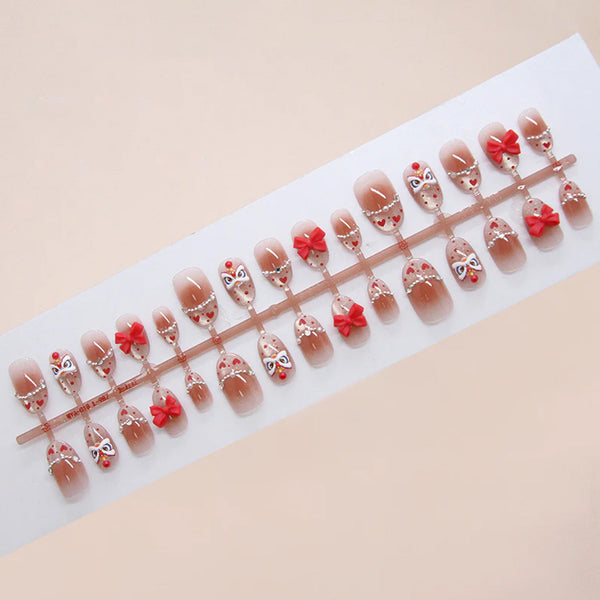 15 Sizes-30 Pcs Press On Nails T197