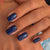 Blue Glossy Medium Square Press on Nails